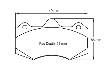 Pagid Racing Brake Pads No. 8261 (Front)